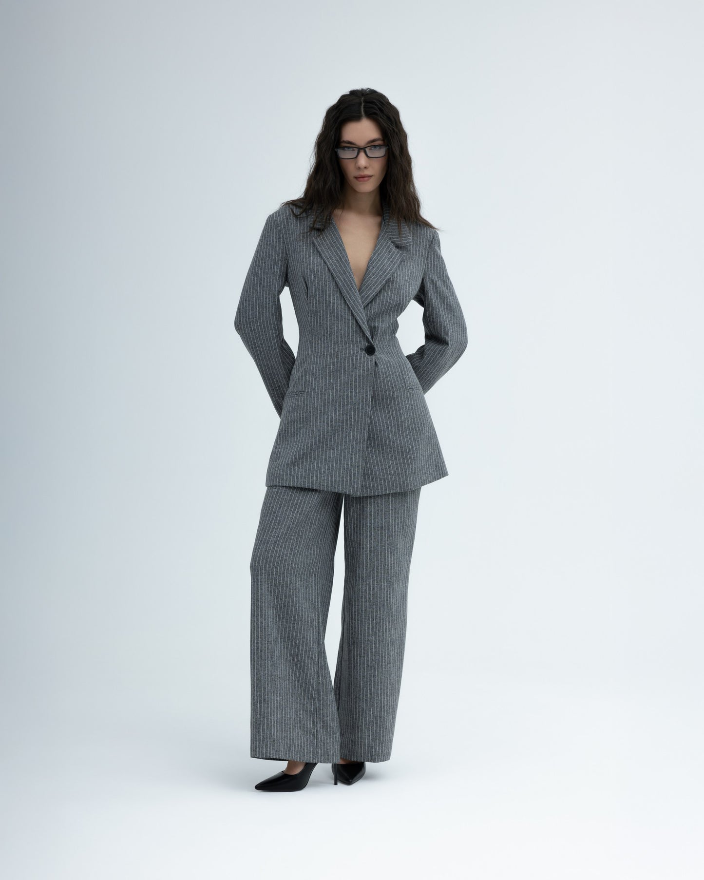 Signature Set No.2 — Grey Pinstripe