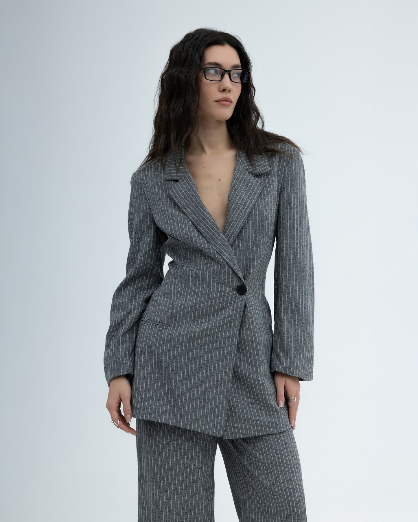 Signature Set No.2 — Grey Pinstripe