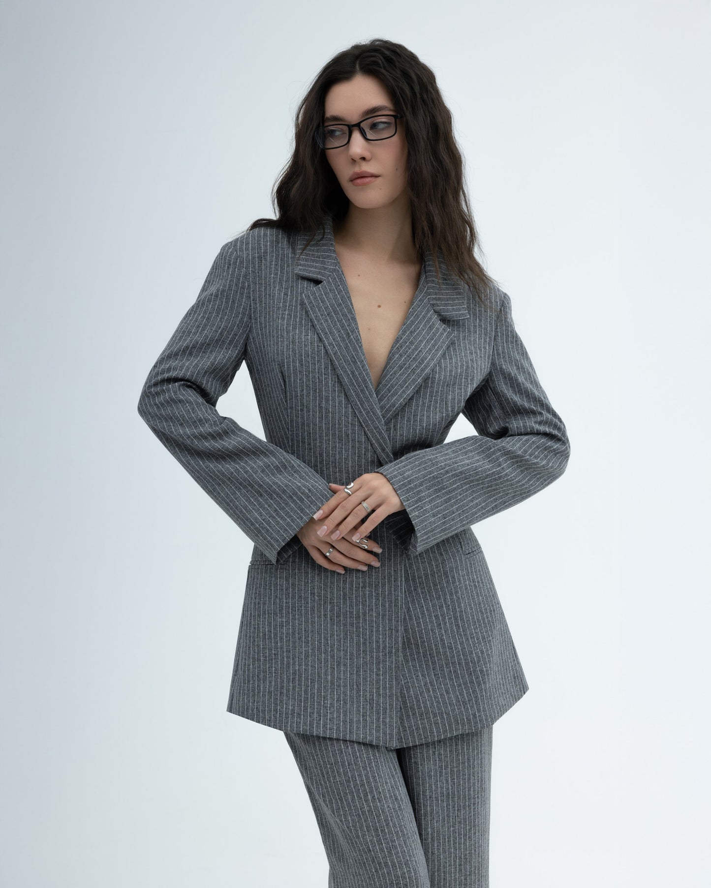 Signature Set No.2 — Grey Pinstripe